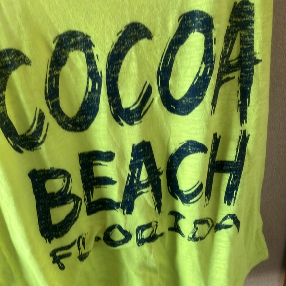Neon Green Cocoa Beach Tank Top large - Picture 2 of 4